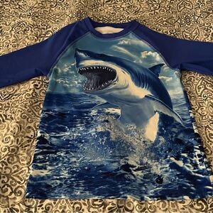 Boys swim shirt - shark